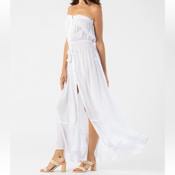 TART Ryden White Maxi Dress Size S NWT - Picture 3 of 13